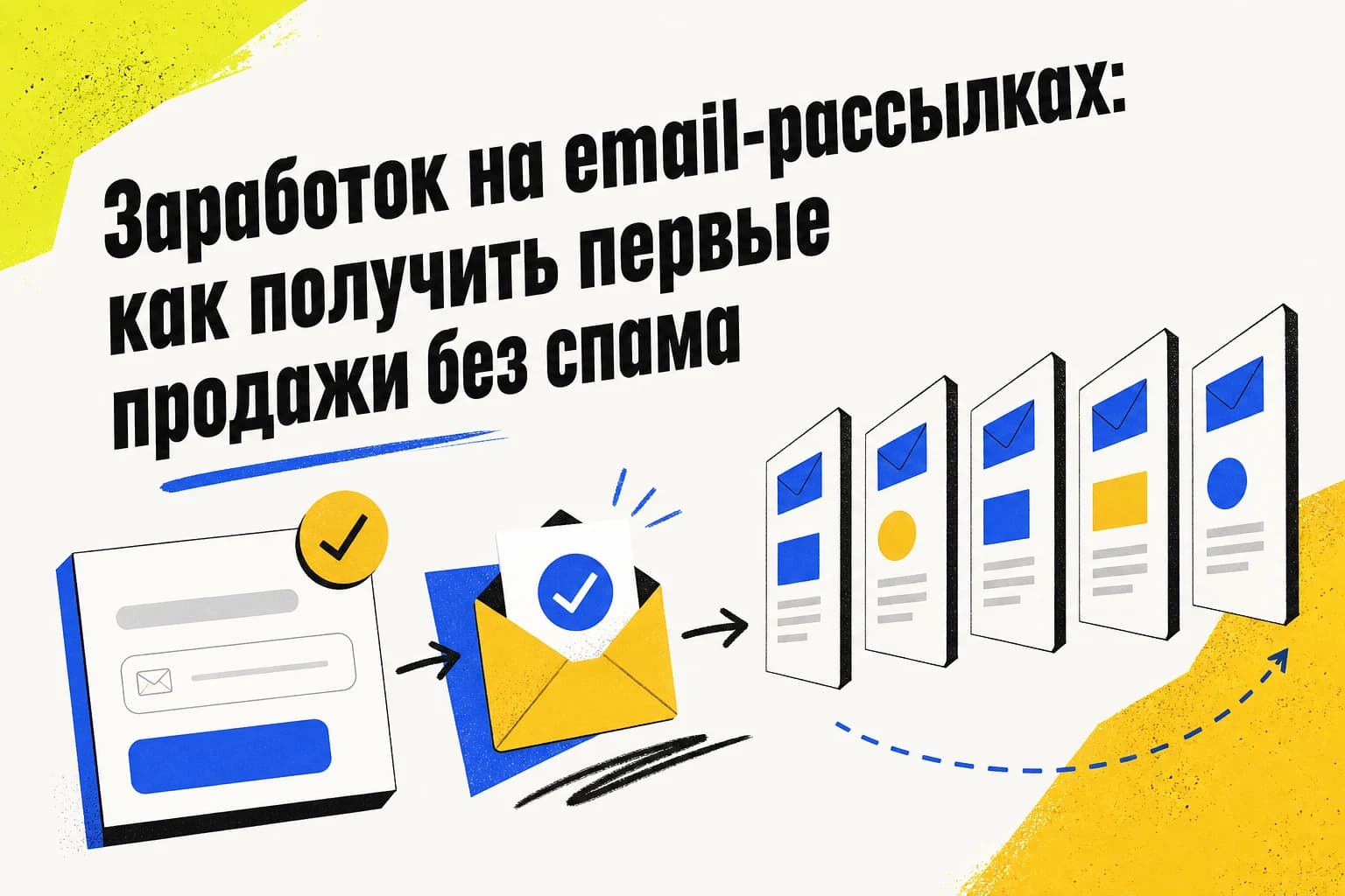 Специалист настраивает форму подписки и цепочку писем для первых продаж из email-рассылки