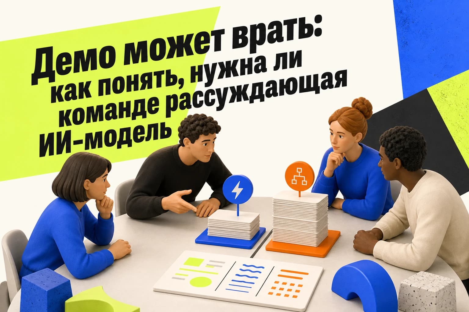 Команда сравнивает быструю и рассуждающую ИИ-модели по карточкам задач