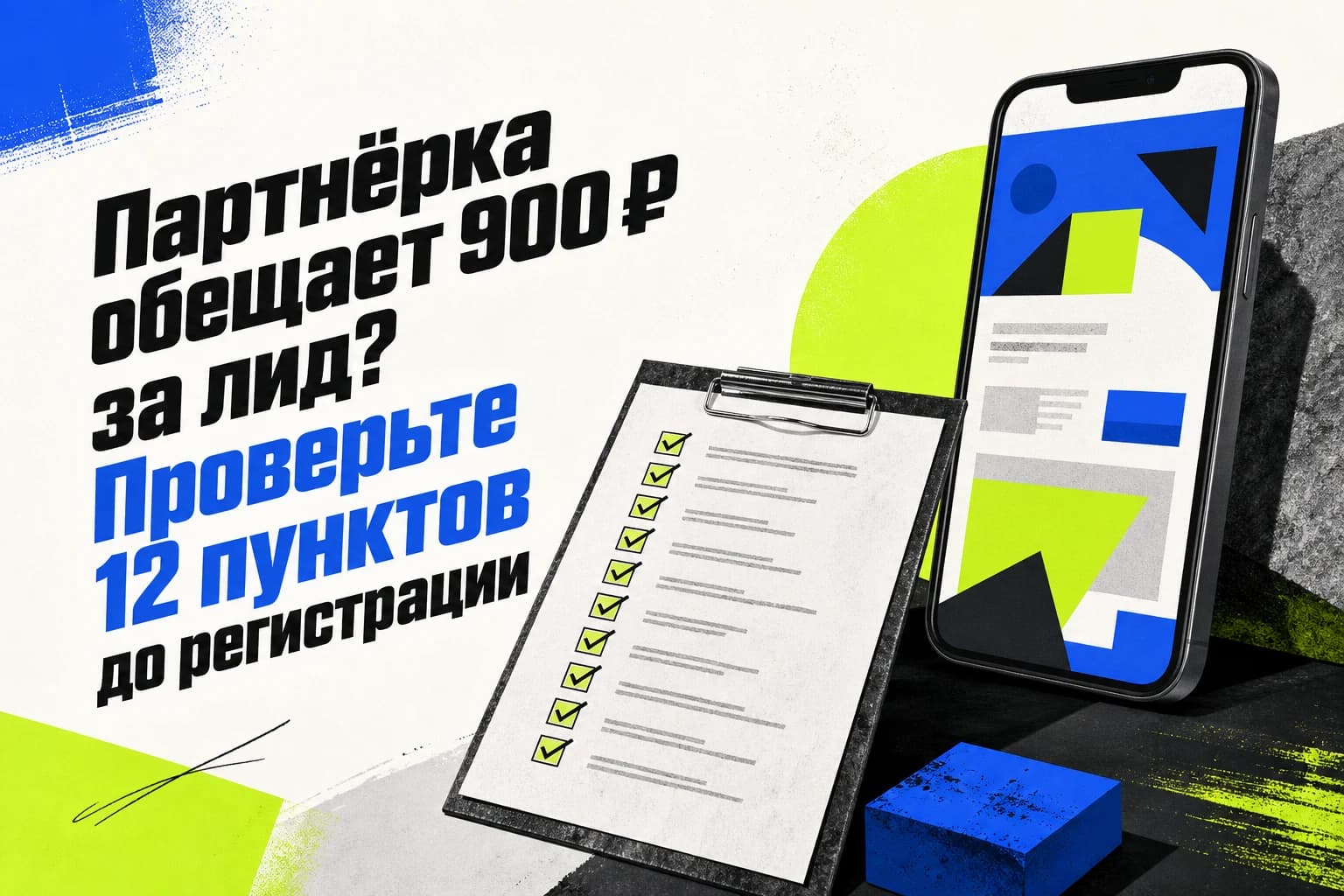 Чек-лист проверки партнёрской программы перед регистрацией и запуском рекламы